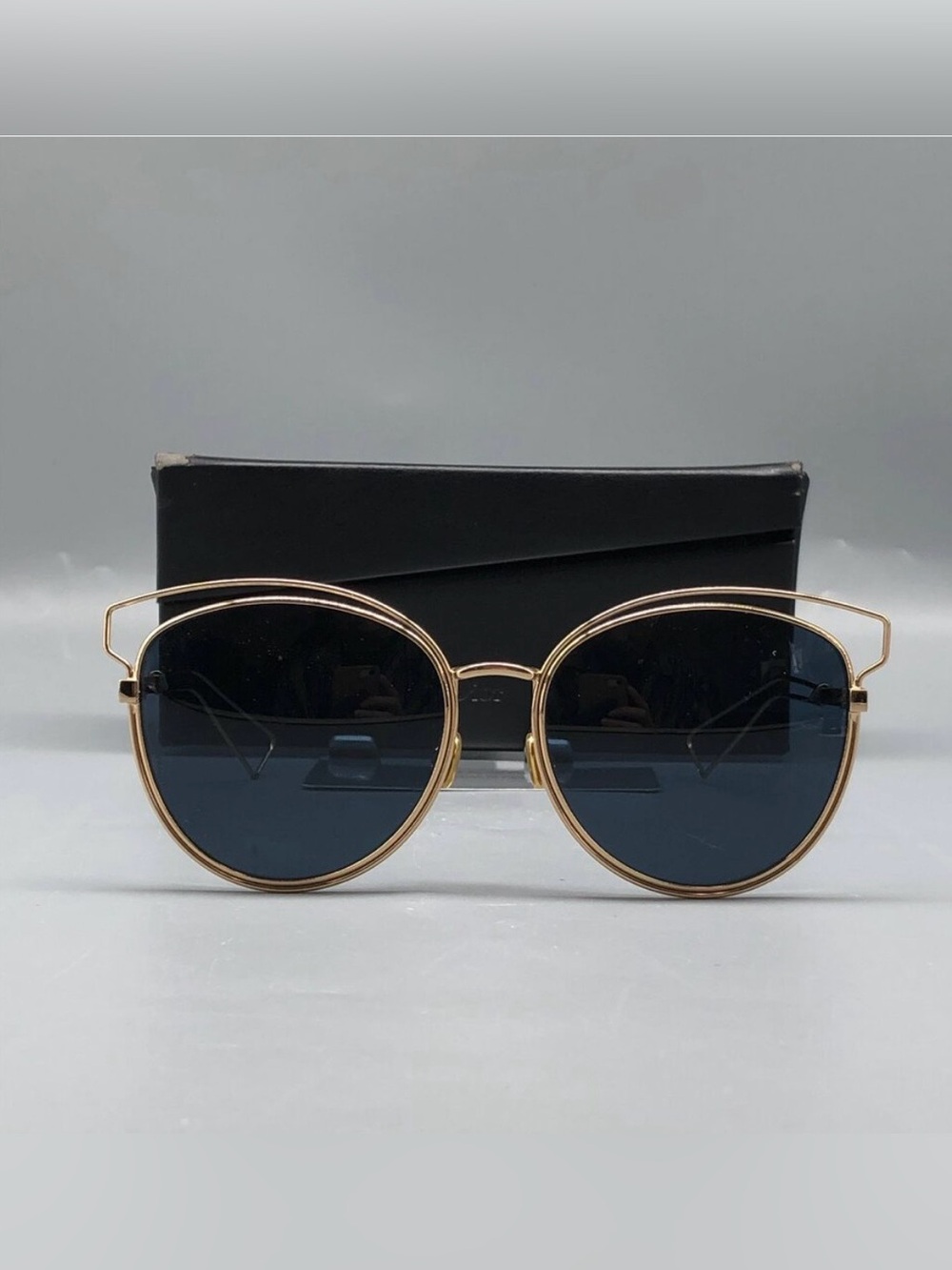 Christian Dior Sidéral 2 Cat Eye Goldtone Framed Sunglasses